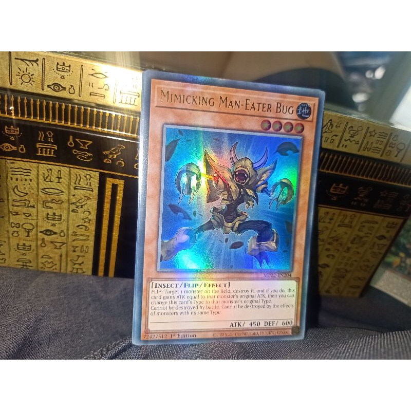 thẻ bài: Mimicking Man-Eater Bug - MP22-EN204 - Ultra Rare 1st Edition