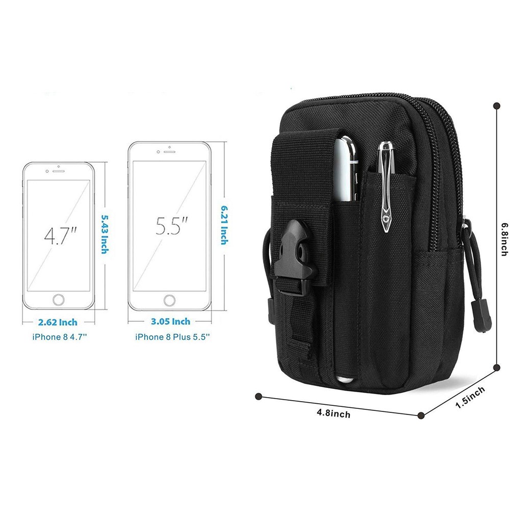 Túi Đeo Hông Nhiều Ngăn Đựng Đồ Nhỏ Gọn Đi Du Lịch, Đi Phượt ,Đi Bụi Tiện Lợi