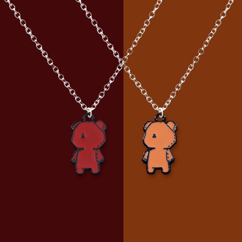 Vòng cổ Mặt Gấu Hoạt Hình Phong Cách Hip hop