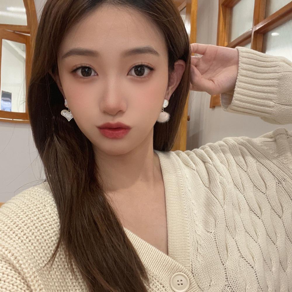 Khuyên Tai Dáng Dài Hình Thỏ Sang Trọng Phong Cách Pháp Cho Nữ