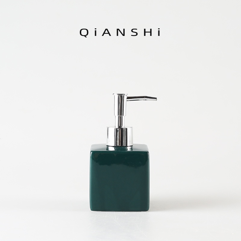 Bình Gốm Sứ Dạng Ấn Đựng Xà Phòng Rửa Tay Xà Phòng Màu macaron