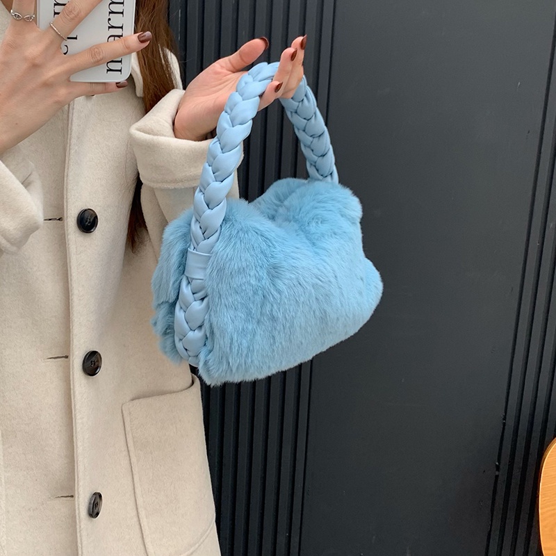 Túi Xách Lông Nhung Hình Đám Mây Thời Trang Cao Cấp Cho Nữ