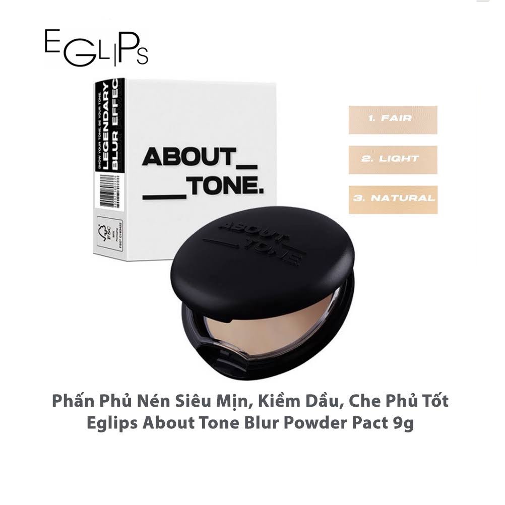 Phấn Phủ Nén Hàn Quốc Eglips About Tone Blur Powder Pact 8g Mẫu Mới