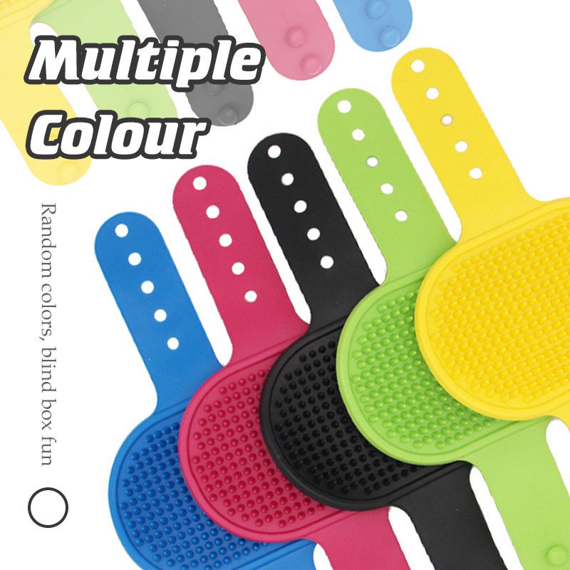 HamshMoc Lược Chải Lông Bằng Cao Su Mềm Mại Mát Xa Có Thể Điều Chỉnh Cho Thú Cưng