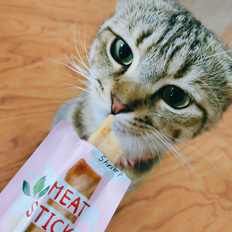 Que Thịt Tôm Gà Hàn Quốc 7gram Meat Stick Thơm Ngon Cho Mèo