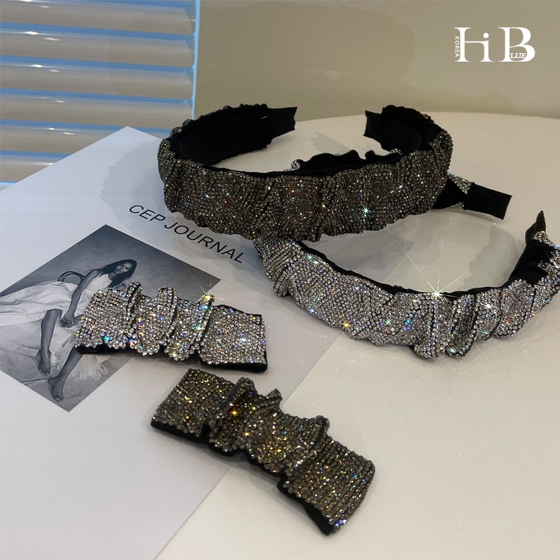 Kẹp Tóc Bằng Da PU Phong Cách Pháp Cổ Điển F02