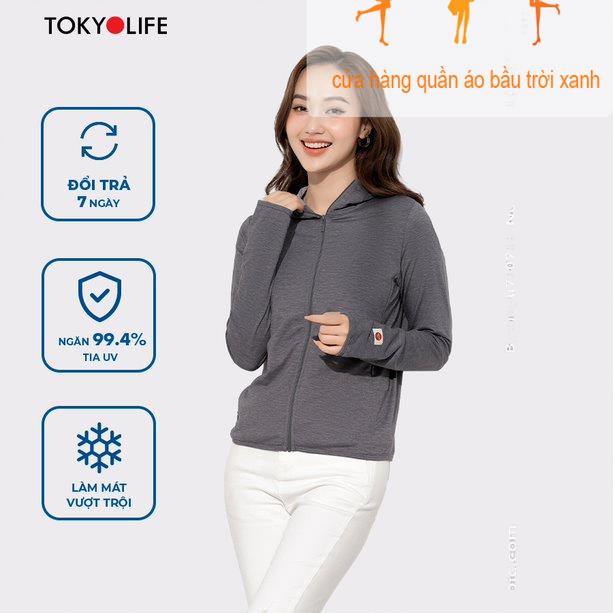 Chất lượng rất tốt được nhập từ Quảng ChâuÁo chống nắng Nữ chống tia UV Sunstop X mũ liền thời trang TOKYOLIFE F9UVJ085K