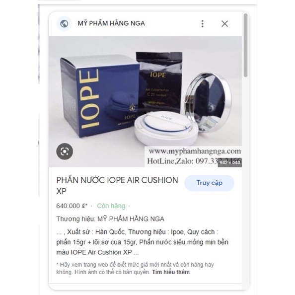 Phấn Nước Chính Hãng