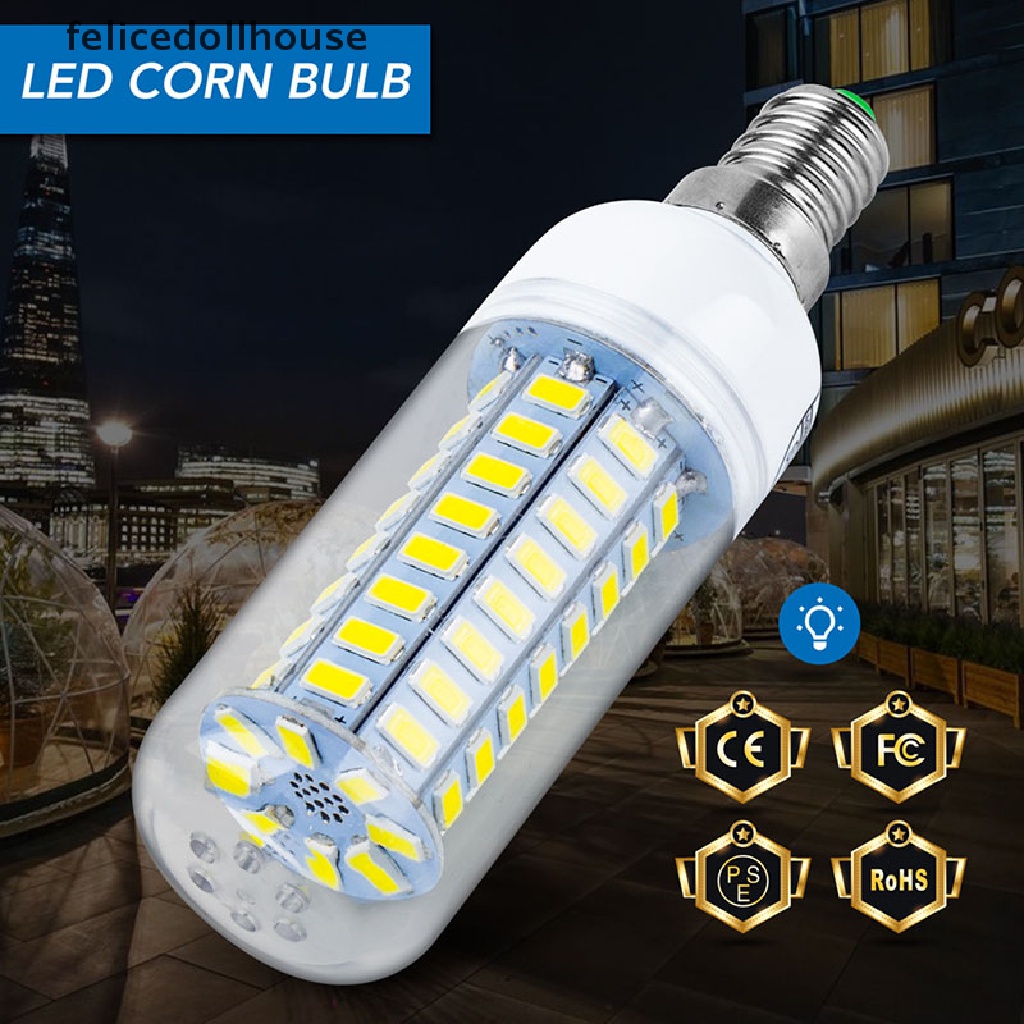 Bóng đèn LED trái bắp E27 E14 24 36 48 56 69 72LEDS 5730 SMD chất lượng
