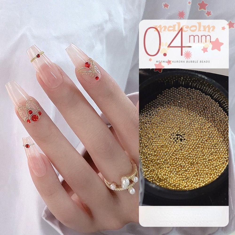 1 Lọ Hạt Charm 0.4mm / 0.6mm Trang Trí Móng Tay Nghệ Thuật