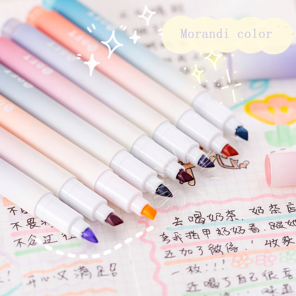 Set 4 Bút Đánh Dấu Mực Gradient Ngòi 4mm Dành Cho Học Sinh / Văn Phòng