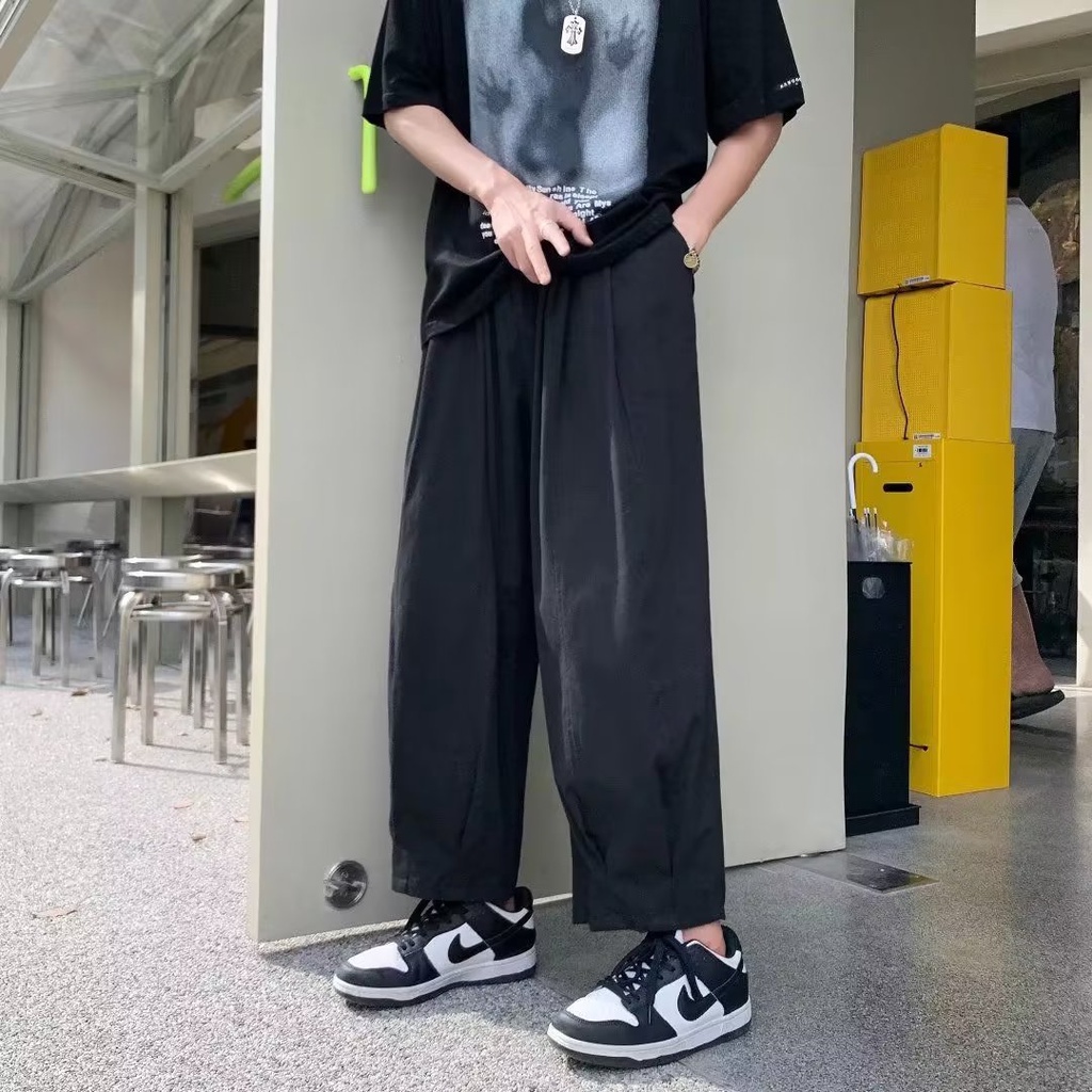 Quần harem Dáng Suông Rộng Lưng Thun Co Giãn Thời Trang Hàn Quốc Chất Lượng Cao Có size Lớn M-2XL Dành Cho Nam Giới