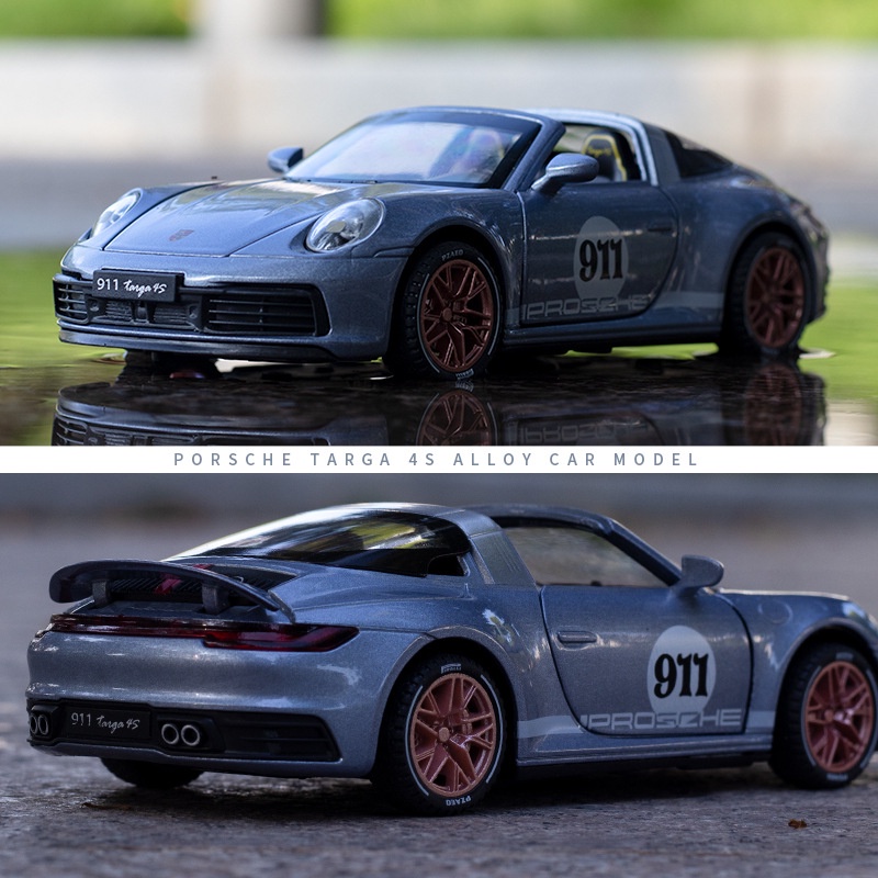 Mô hình xe ô tô Porscher 911 Targa 4S tỷ lệ 1:32 hãng NEWAO khung hợp kim