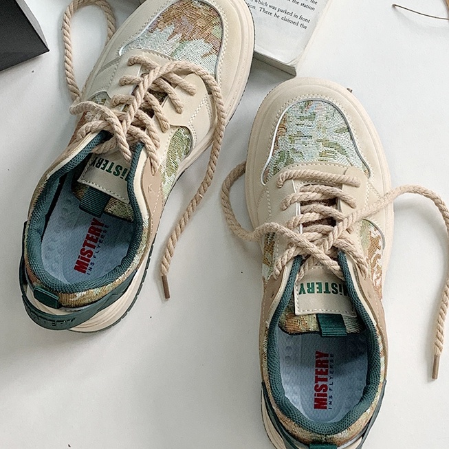 Mistery GiàY Thể Thao Nữ Mẫu Tranh Sơn Dầu Dễ Thương MIS-647