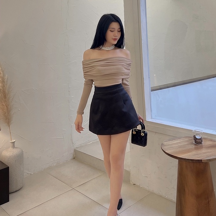 BBSTORE'S Áo Thun Ray Dài Trễ Vai Đi Tiệc Cực Xinh -A1269