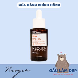 Serum hỗ trợ dưỡng sáng mờ thâm hiệu quả neogen dermalogy real vitamin c serum - 32g