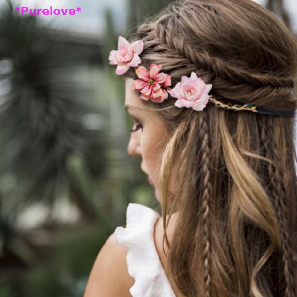 Vòng Hoa Đội Đầu Phụ Kiện Trang Trí Đám Cưới Cho Bé Gái Mới