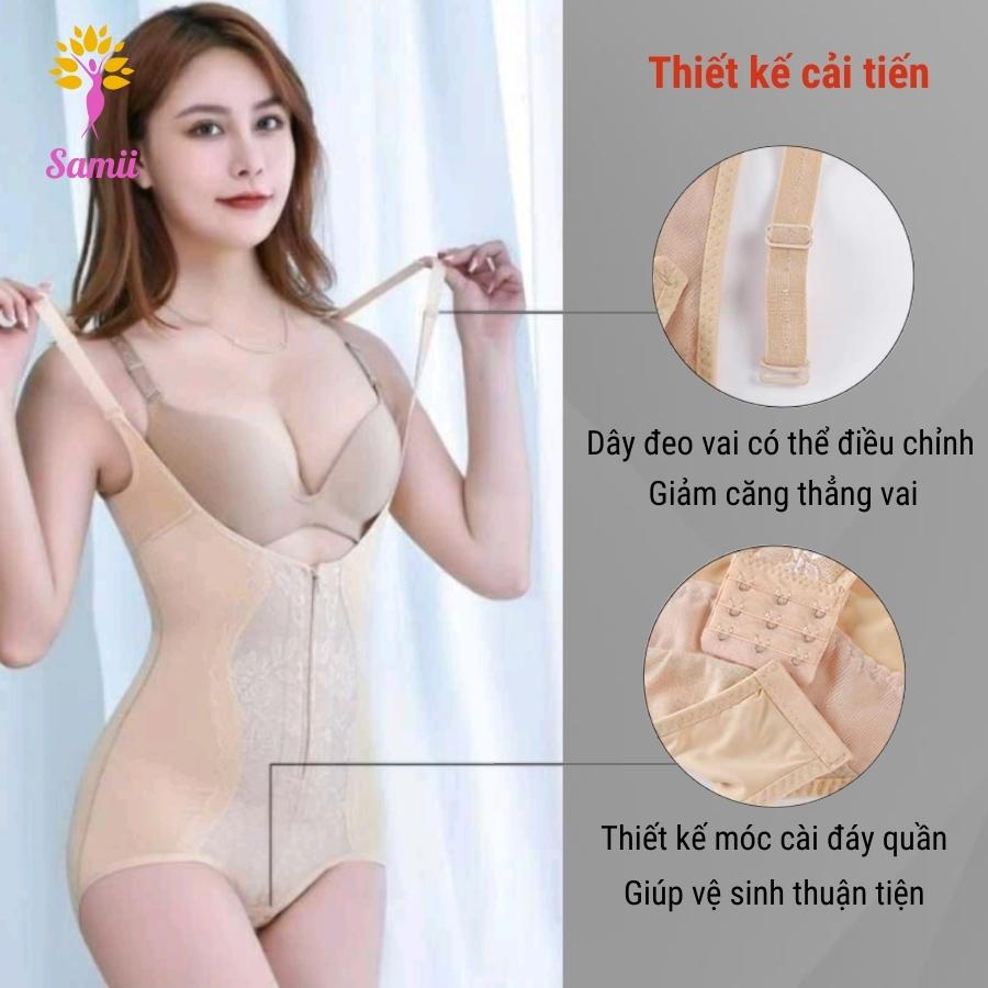 Áo gen định hình toàn thân giảm eo nịt bụng sau sinh xuất Nhật