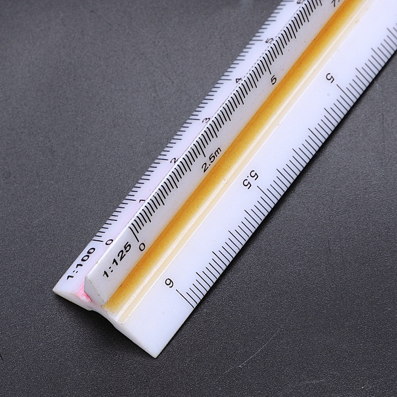 Thước Nhựa Hình Tam Giác Tỉ Lệ 1: 20 1: 25 1: 50 1: 75 1: 100 1: 125