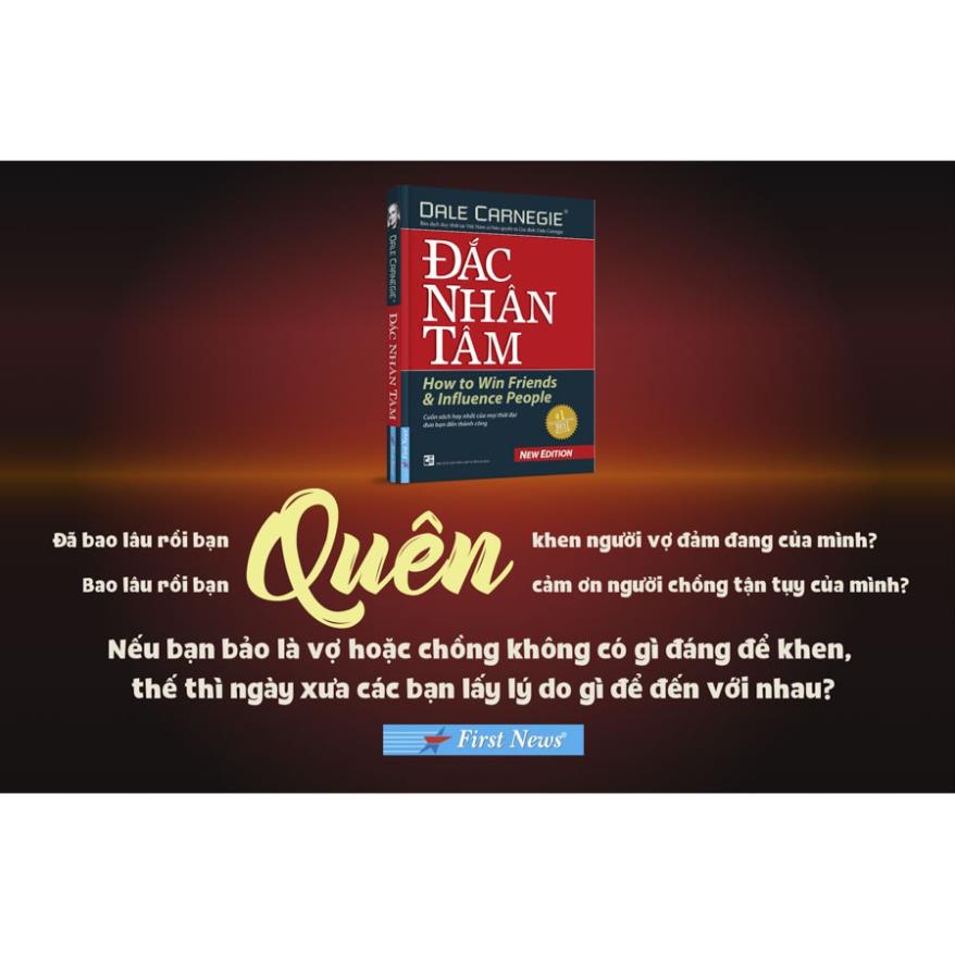 Sách Đắc Nhân Tâm  First News - BẢN QUYỀN
