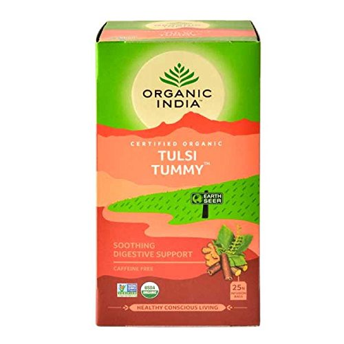 [Organic India] Tulsi Tummy Tea - Trà Tummy Ấn Độ hữu cơ Tulsi