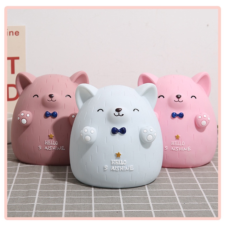 Ống Heo Tiết Kiệm Hình Mèo Dễ Thương Sáng Tạo