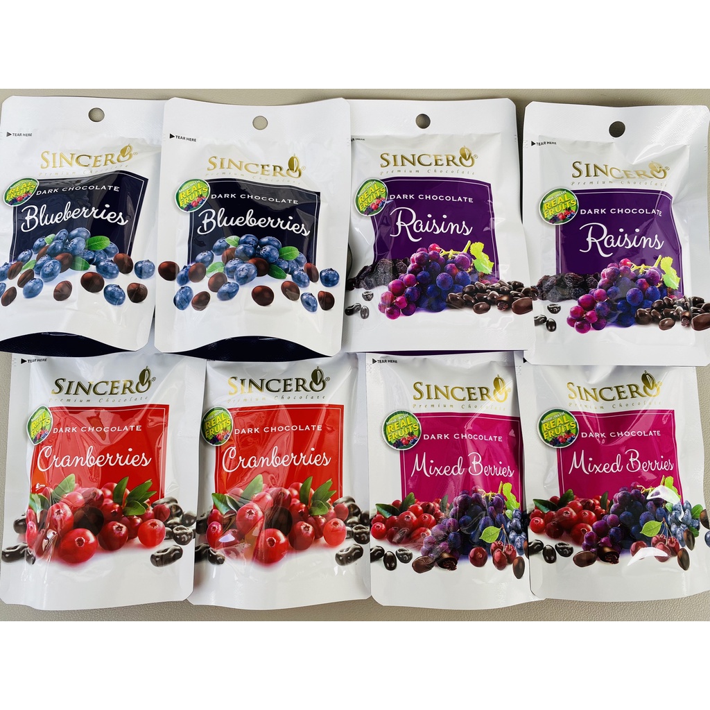 Sô-cô-la Sincero Blueberries - Việt quất thơm ngon
