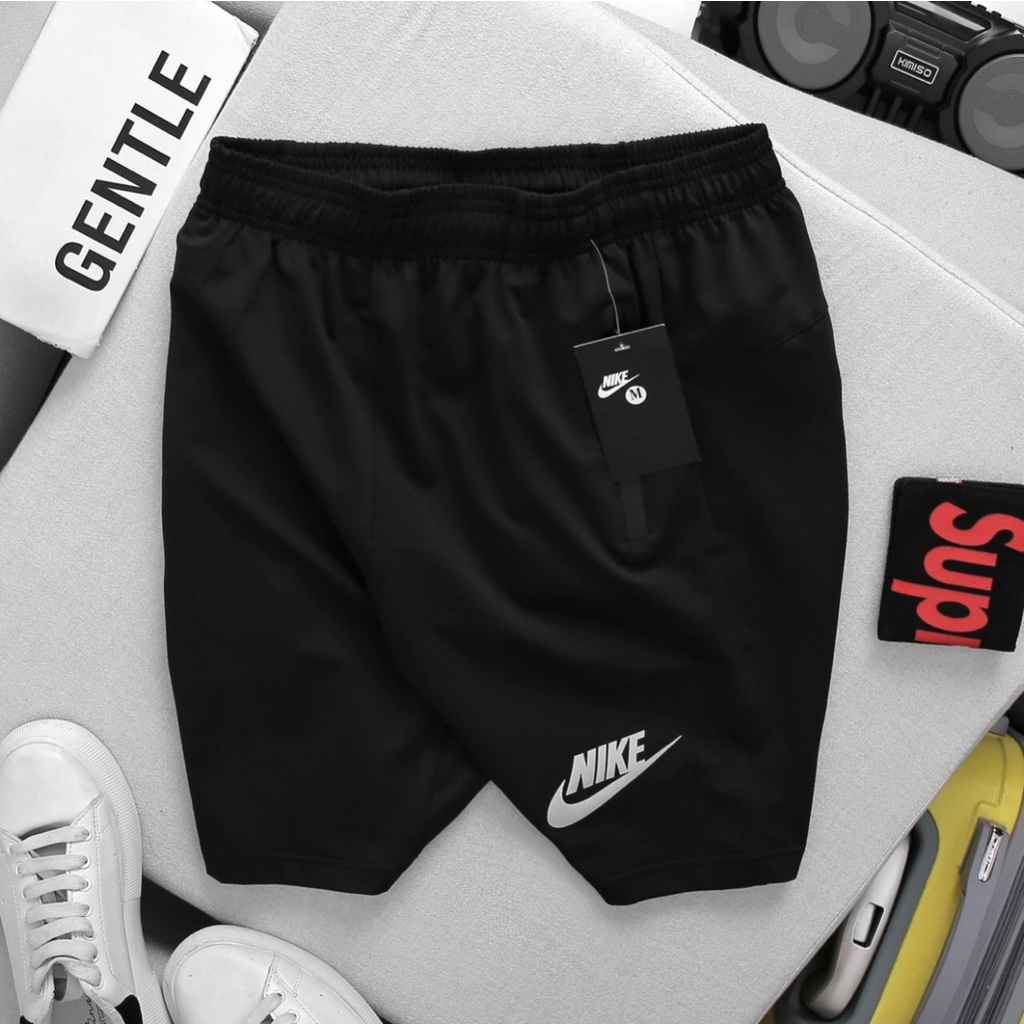 Quần Short Thể Thao Nam 2023 mặc nhà trơn body vải thun co giãn 4 chiều shopthethaokute