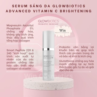 Serum sáng da Glowbiotics Advanced Vitamin C Brightening Serum