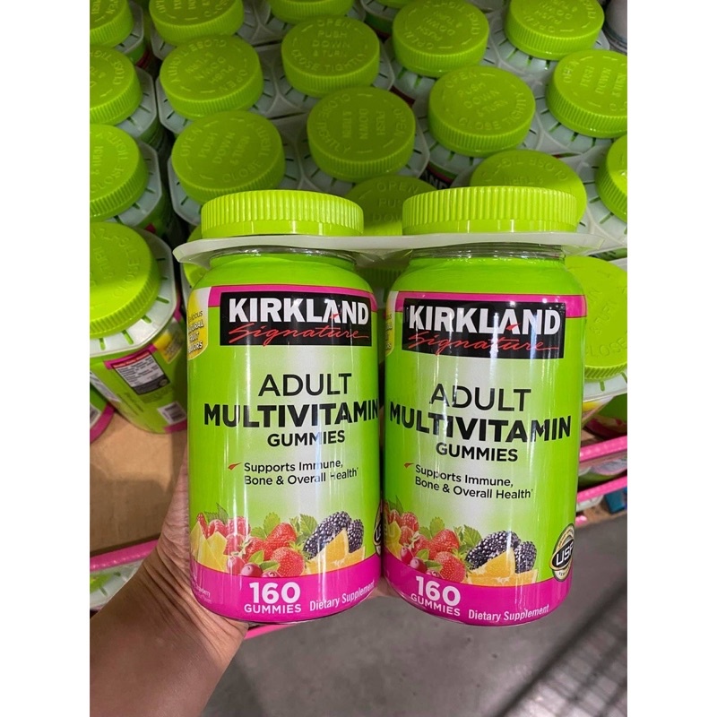 Kẹo dẻo bổ sung Vitamin ADULT MULTIVITAMIN GUMMIES KIRKLAND SIGNATURE 160 viên