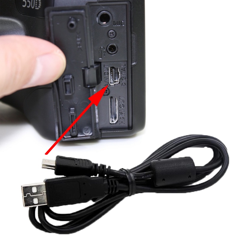 Cáp Dữ Liệu USB Cho Máy Ảnh Canon EOS 5D 7D 10D 20D 450D 500D 550D 600D 650D 700D 1100D 1200D 1300D