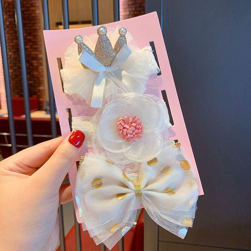 Set 3 Băng Đô Nơ Dễ Thương Cho Bé Gái