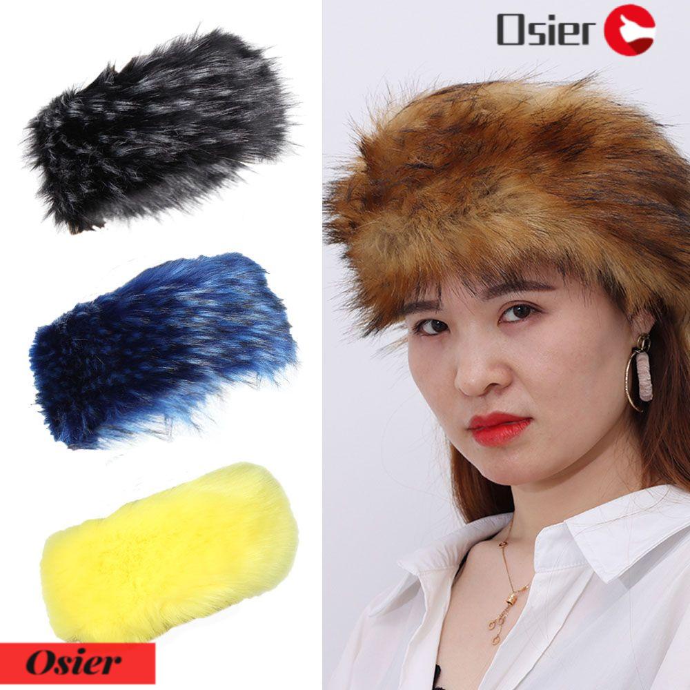 1 Băng Đô Cài Tóc Giả Lông Thú Cho Nữ Trượt Tuyết