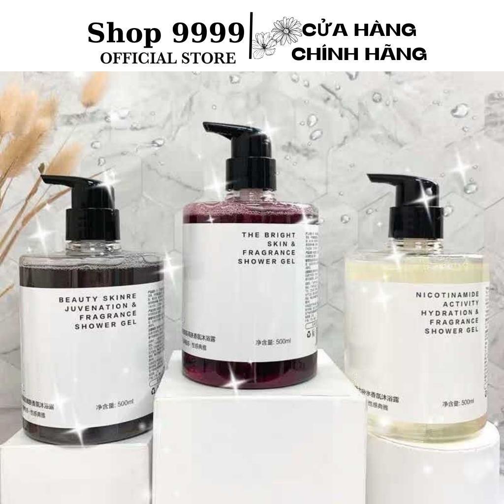 Sữa tắm hương nước hoa dưỡng trắng da, se khít lỗ chân lông NICOTINAMIDE Fragrance Shower Gel 500ml SHOP 9999