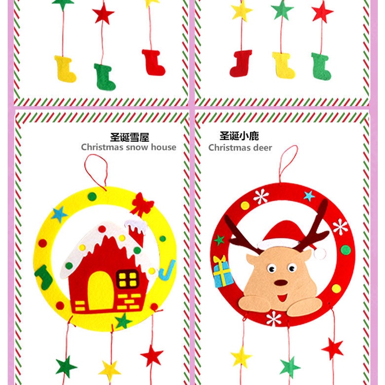 Phụ Kiện Trang Trí Giáng Sinh Hình Vòng Nguyệt Quế