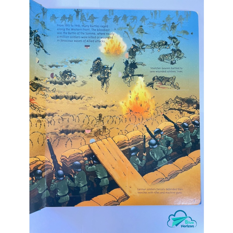 Sách Usborne thiếu nhi tiếng Anh - See Inside First World War