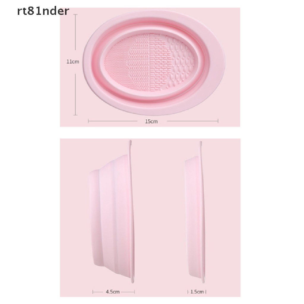 Dụng Cụ Silicone Vệ Sinh Cọ Trang Điểm Gấp Gọn Tiện Lợi