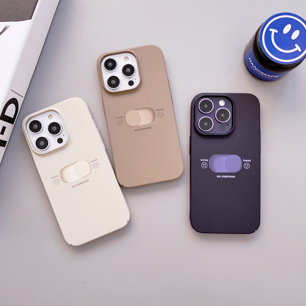 Ốp Điện Thoại PC Cứng Viền TPU Dẻo Mặt Nhám Chống Sốc Đơn Giản Cho iPhone 14 13 12 11 Pro Max XR XS 7 8 Plus