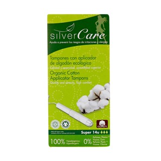 Tampon hữu cơ có cần đẩy Silvercare