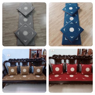 Bộ thảm ghế hoàng gia , thảm sofa đẹp , sang trọng , êm, thảm gấm thêu