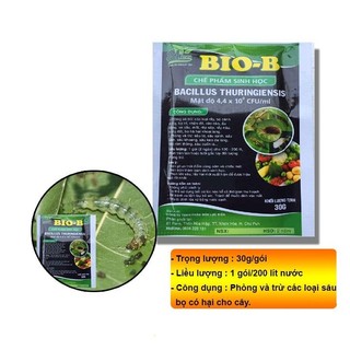 Combo 5 gói chế phẩm trừ sâu sinh học bio-b gói 30g chất lượng tốt
