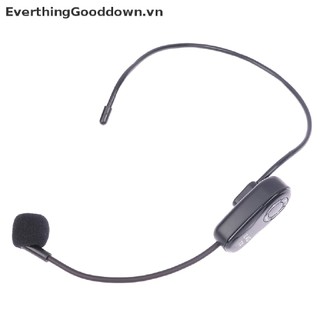 EverthingGooddown Headset 2.4G Wireless Microphone Transmitter With Receiver for Voice Amplifier vn