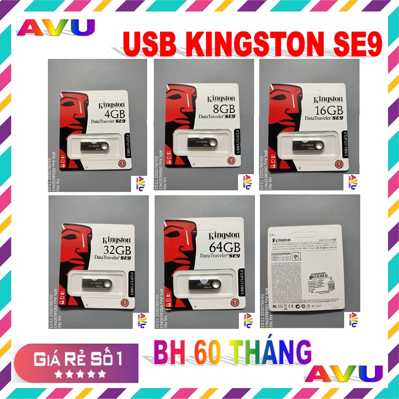 Usb Kingston 3.0, 2.0 64gb/ 32gb/ 16gb/ 8gb/ 4gb thiết kế nhỏ gọn, vỏ kim loại, chống nước