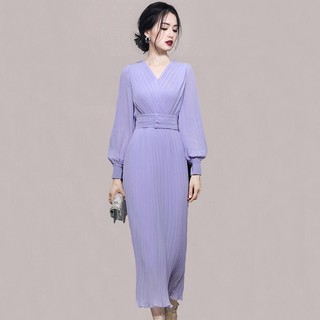 Đầm voan dài thời trang mùa thu dành cho nữ
