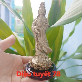 Tượng Phật Bà Quan Âm đứng ( cao 13 cm)