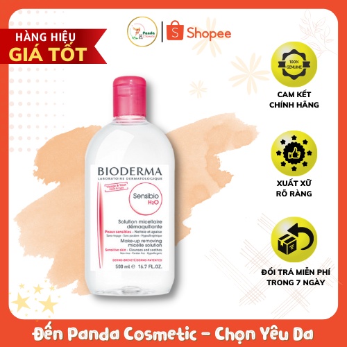 Bioderma Dung dịch làm sạch và tẩy trang Micellar Bioderma Sensibio H2O