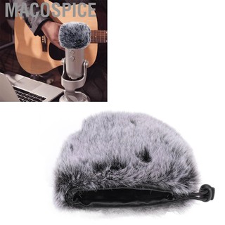 Macospice Microphone Furry Windscreen Muff Condenser Windshield Windproof Cover