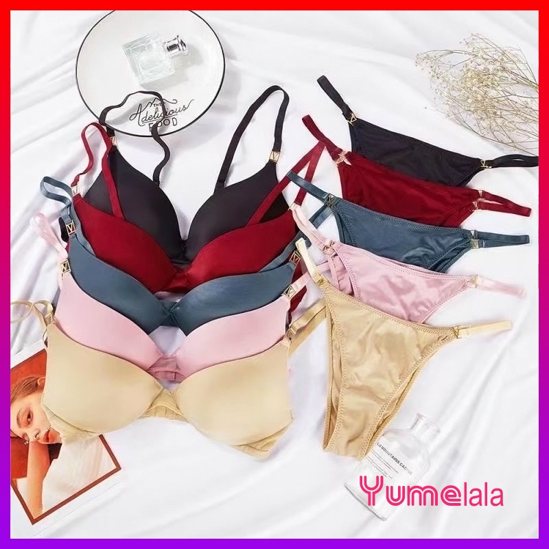 Bộ đồ lót Vic Secrect su lụa có gọng ẩn và quần dây chuẩn Mỹ