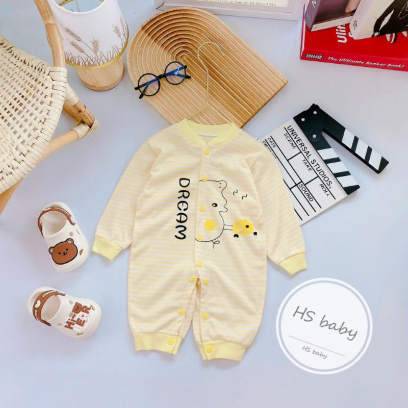 Bộ body cotton nỉ cho bé yeu