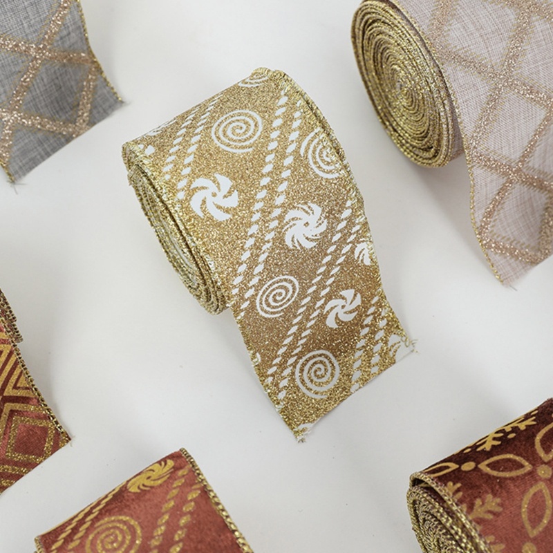 One 1 Cuộn Ruy Băng Trang Trí Giáng Sinh